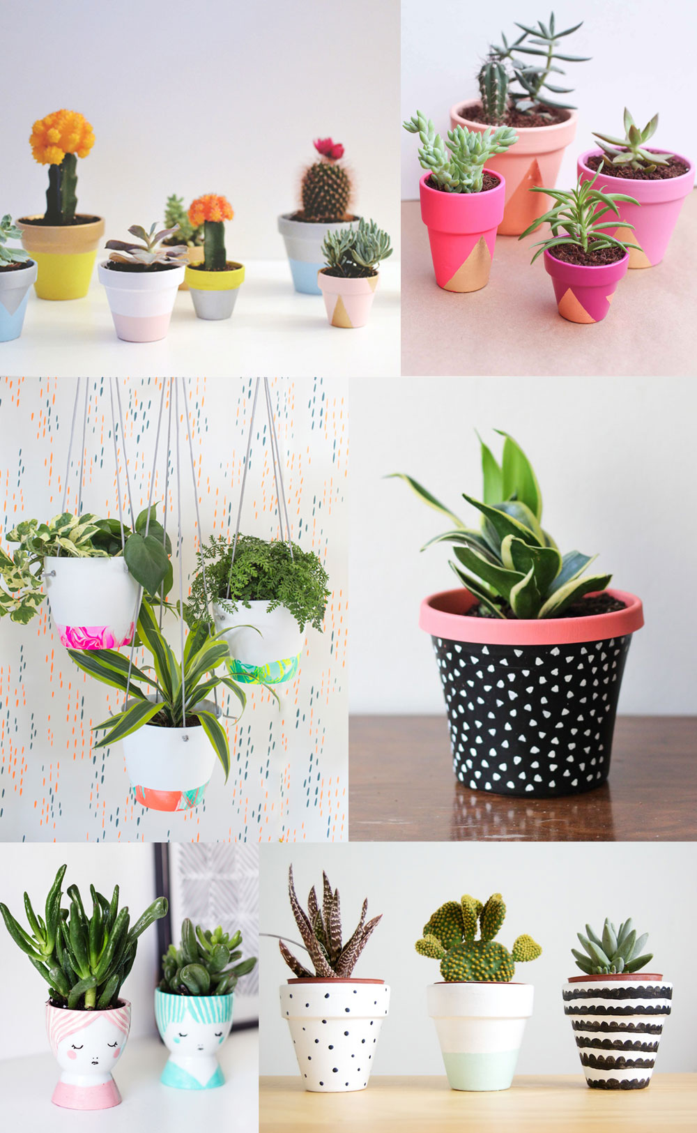 6 DIY PAINTED POT IDEAS - Tell Love and Party