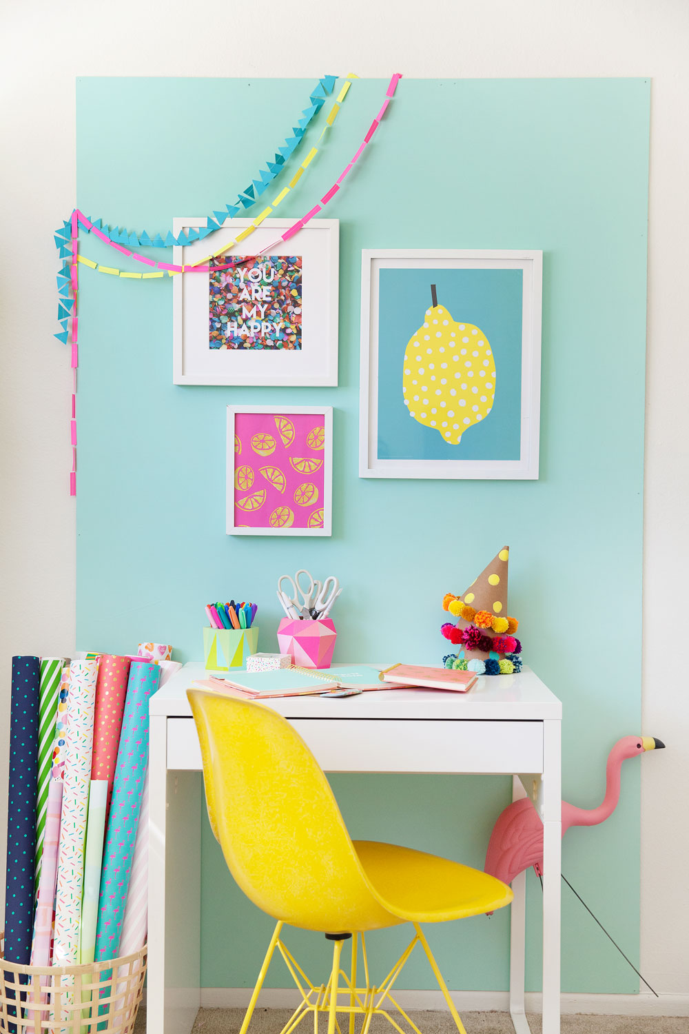 A-fun-and-colorful-office-redo.--A-few-simple-things-can-make-all-the-difference,-check-it-out