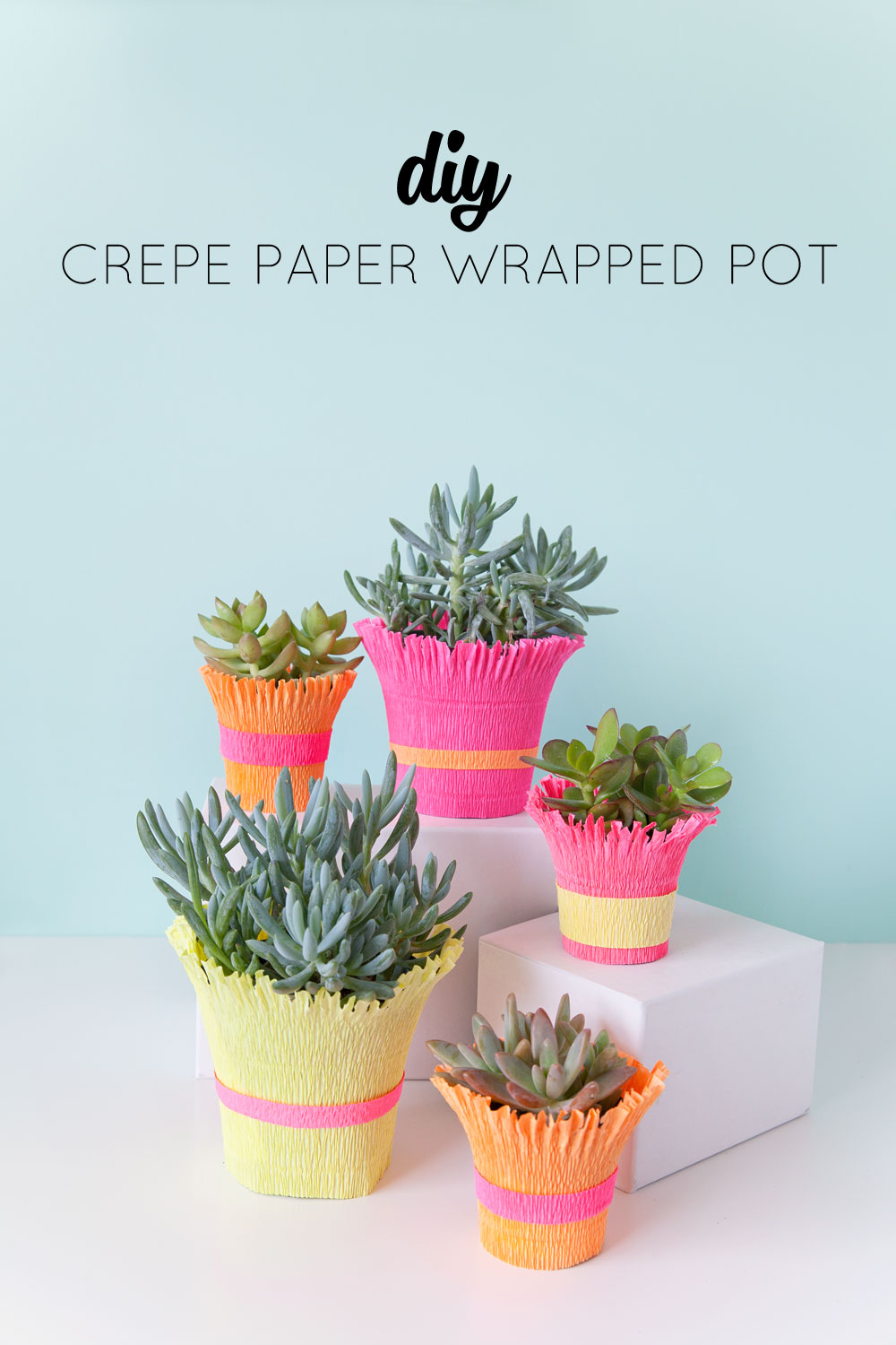 diy-crepe-paper-wrapped-pots--simple-and-only-takes-a-few-min
