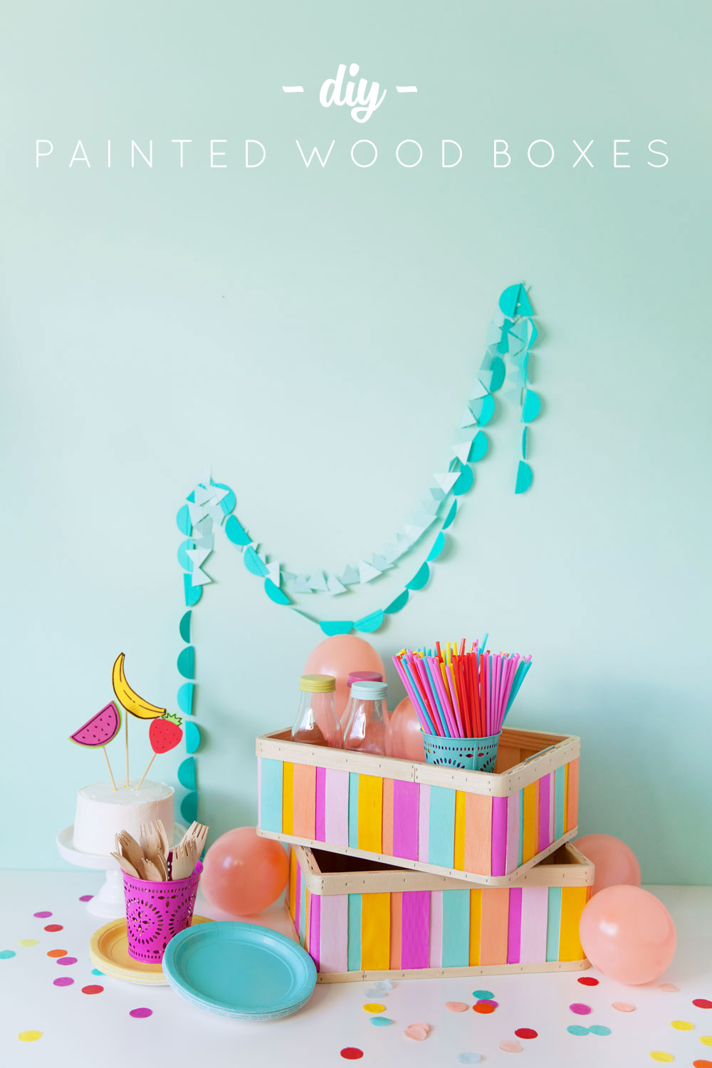 DIY-painted-wood-box-perfect-for-parties-or-just-cute-storage---