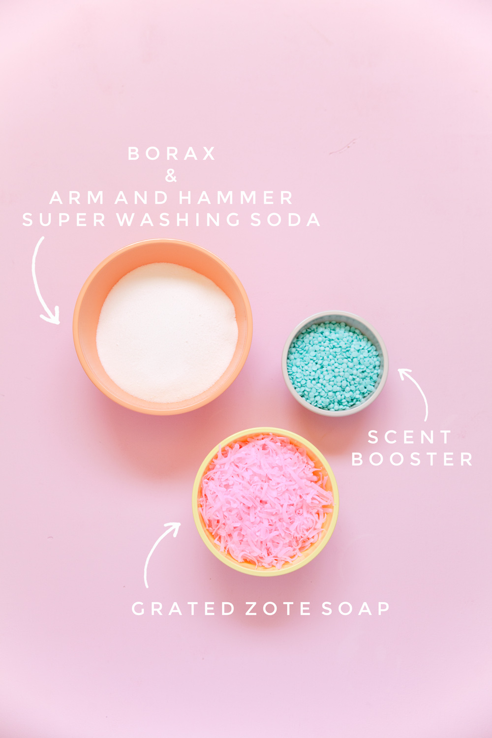 DIY laundry detergent ingredients