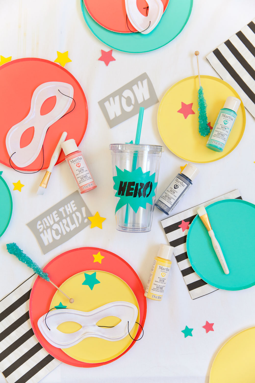 Learn how to make this fun, modern and non character themed DIY super hero themed party. -Tell Love and Party
