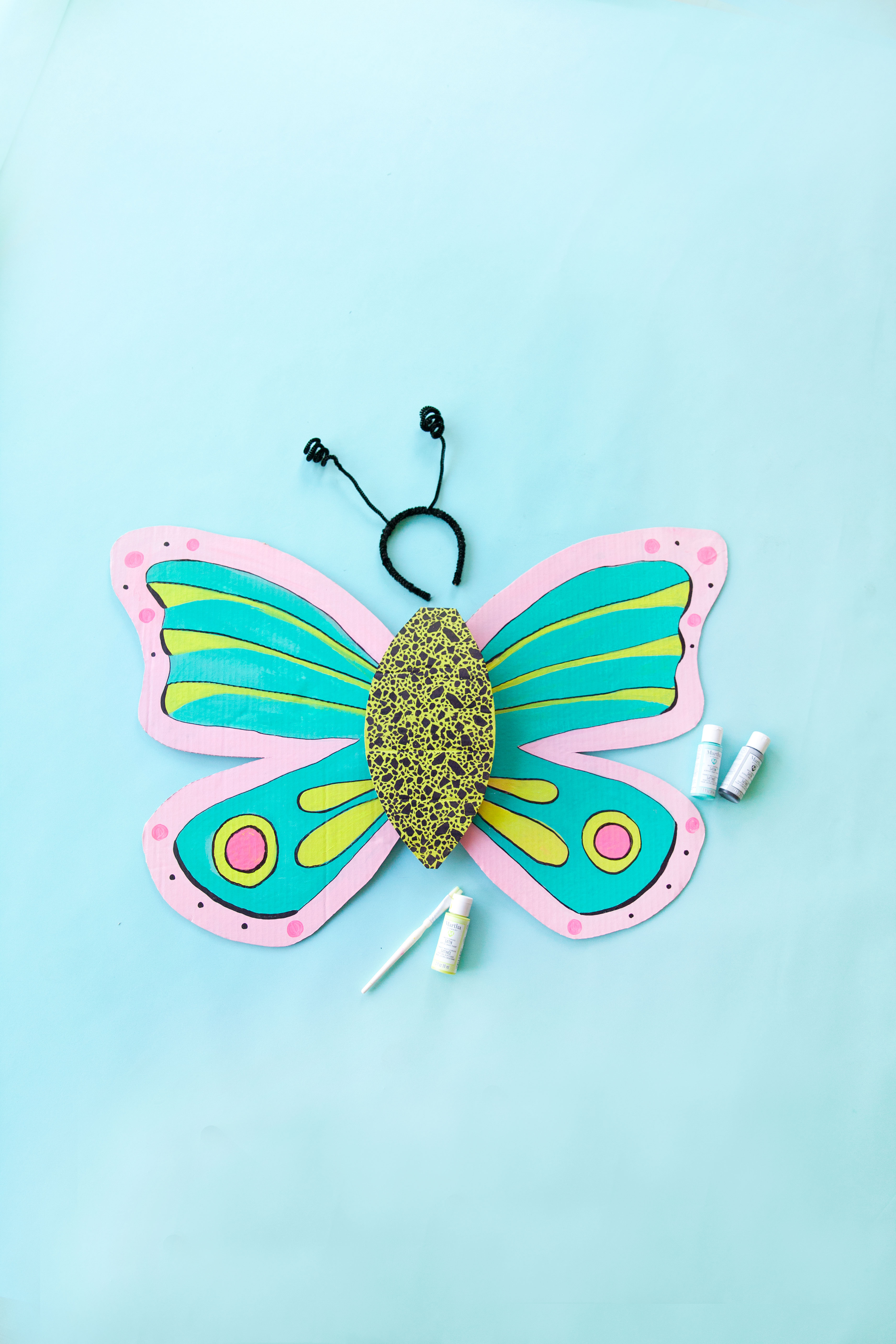 Learn how to make this fun and adorable DIY Butterfly Costume for Halloween.