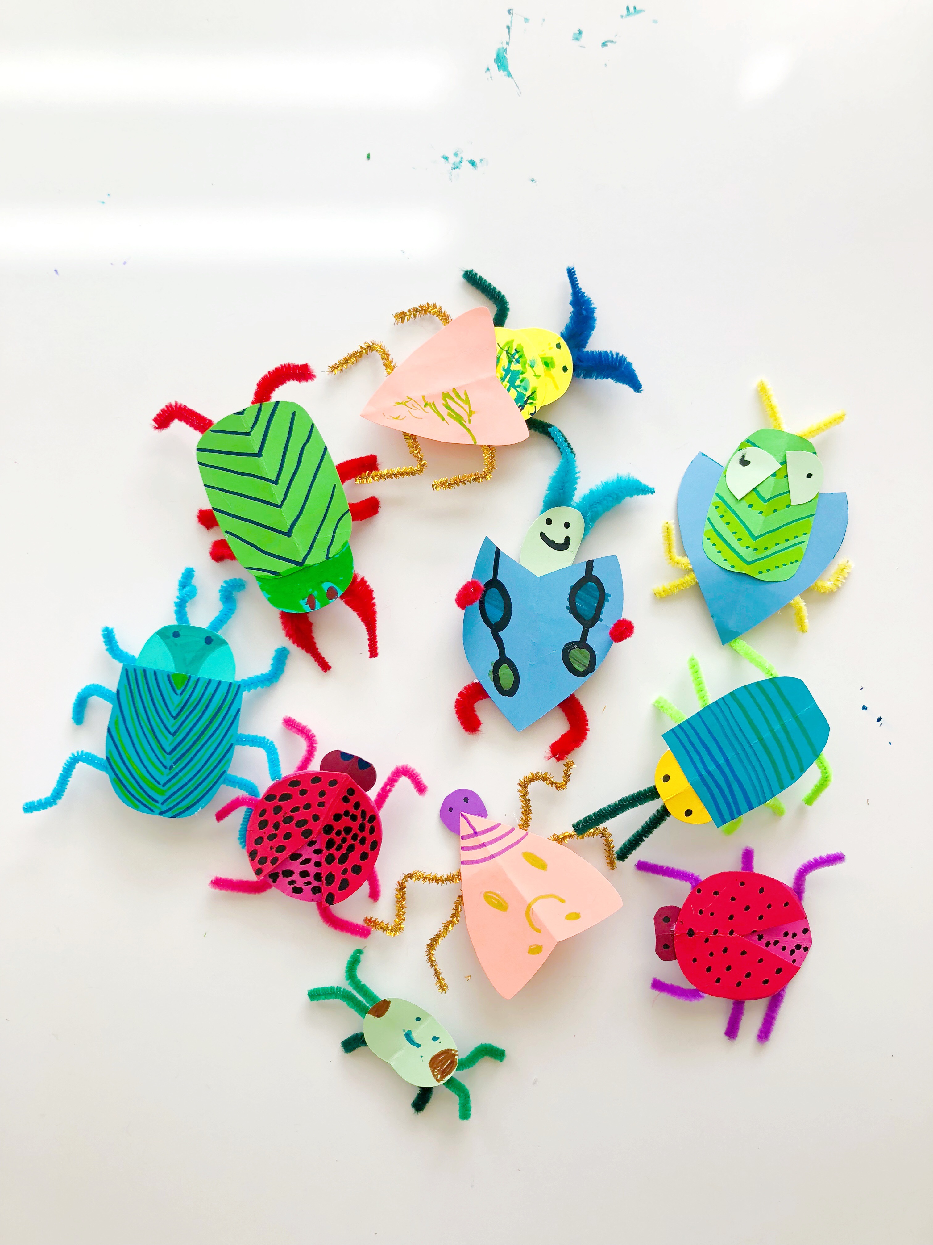 These cute DIY paper bugs are so much fun and a great craft with your kids.