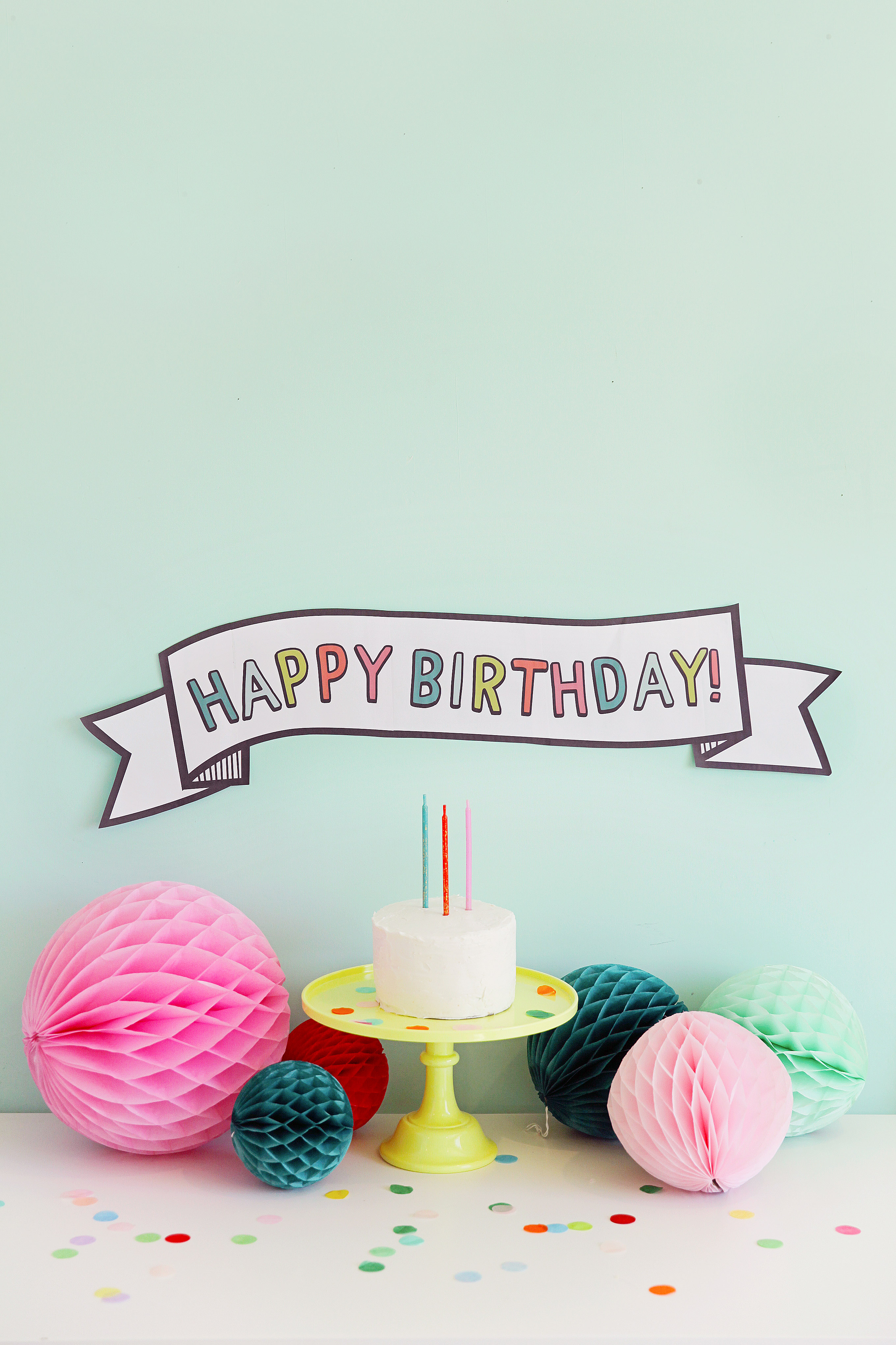 This birthday banner can be printed right at HOME! Takes only 5 min to make, you will never be stressed on birthday decor again.